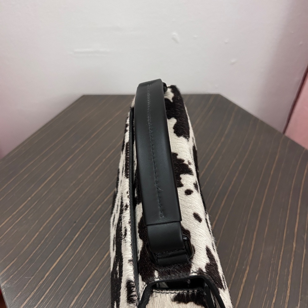 Acne Studios Ponyhair Distortion Bag  Cow Print w/ crossbody strap - Picture 6 of 11
